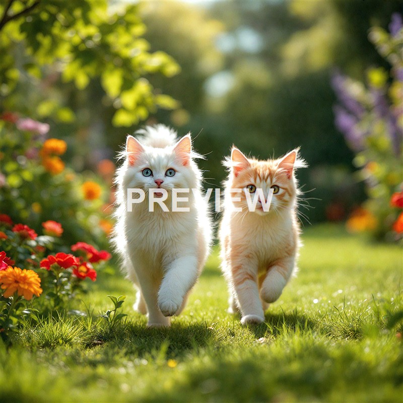 white-cesare-cat-and-beige-cat-running-in-the-garden_250319190818_Filename Text 2_04167_Filename Text 3_result